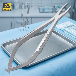 Najmmy Gradle Cilia Forceps, instrument chirurgical manuel en acier inoxydable, certifié CE Classe I, pour opérations chirurgicales - Product Image 4