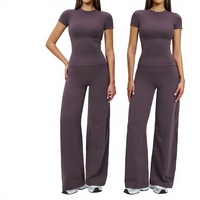 Conjunto Deportivo para Mujer, Cintura Alta, Ajustado, Moldea la Figura, para Yoga, Ejercicio, Running, Fitness y Actividades al Aire Libre