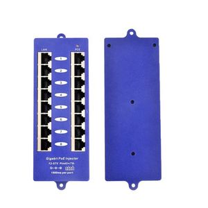 Sécurité 802.3af 8 ports Gigabit PoE injecteur panneau passif réseau PoE injecteur pour MikroTik <span class=keywords><strong>Ubiquiti</strong></span> 24V <span class=keywords><strong>48V</strong></span> - Product Image 1