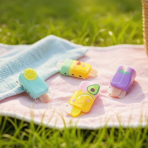 Pince à cheveux en forme de crème glacée 8 cm, accessoire pour femmes et filles - Product Image 3