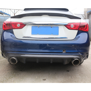 Kit de Carrocería de Fibra de Carbono Húmeda Pequeño para Modificación de Automóviles 2018-2024, Alerón Delantero y Trasero, Compatible con Infiniti Q50 - Product Image 6