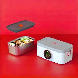 Customized 16000mAh Electric Self-heating <b>Lunch</b> <b>Box</b> 1L Stainless Steel <b>Insulated</b> <b>Lunch</b> <b>Box</b> for Car Use - Product Image 2