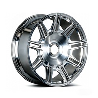 Jantes forgées de rechange à rayons multiples, finition personnalisée noir brillant, 5x112 5x120 5x127 5x130 5x139.7, compatibles avec berlines haut de gamme et SUV de luxe