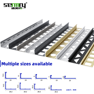 Thiết kế hiện đại cạnh nhôm ốp lát Trims nhôm hình dạng bên ngoài L kim loại Mable góc cove gốm tường gạch <span class=keywords><strong>TRIM</strong></span> - Product Image 3