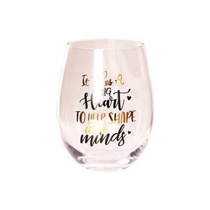 <span class=keywords><strong>Tasse</strong></span> transparente en verre à vin rouge <span class=keywords><strong>personnalisée</strong></span> en gros avec lettrage humoristique pour cadeau de retraite d'amitié d'anniversaire - Product Image 1