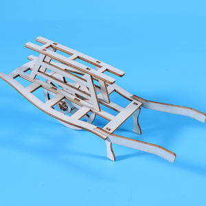 รถเข็นเด็กแบบล้อเดียวทำด้วยไม้โมเดลวิทยาศาสตร์สำหรับเด็กสิ่งประดิษฐ์ขนาดเล็กวัสดุแฮนด์เมดการทดลองทางวิทยาศาสตร์ - Product Image 4