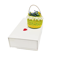 Boîte en carton rigide à fermeture magnétique, personnalisée, blanche, recyclable, réutilisable, emballage cadeau haut de gamme, écologique, design personnalisé
