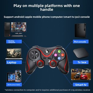 V8 inalámbrico para controlador de juego Joystick con soporte para teléfono compatible con teléfonos móviles Android e IOS para PC-Molde privado - Product Image 2
