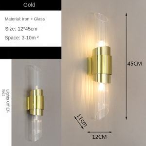 โคมไฟติดผนัง LED แบบสองหัวสไตล์โพสต์โมเดิร์น พร้อมฐานหลอดไฟ E26 รีโมทคอนโทรล สแตนเลส เหมาะสำหรับอ่านหนังสือ ทางเดิน ข้างเตียง สำหรับโรงแรม - Product Image 3