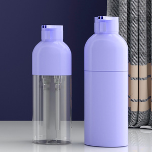 300ml 400ml 500ml 8oz özel şampuan kremi losyon saç rengi boya plastik şişeler ile çift tüp pompa dağıtıcıları - Product Image 6