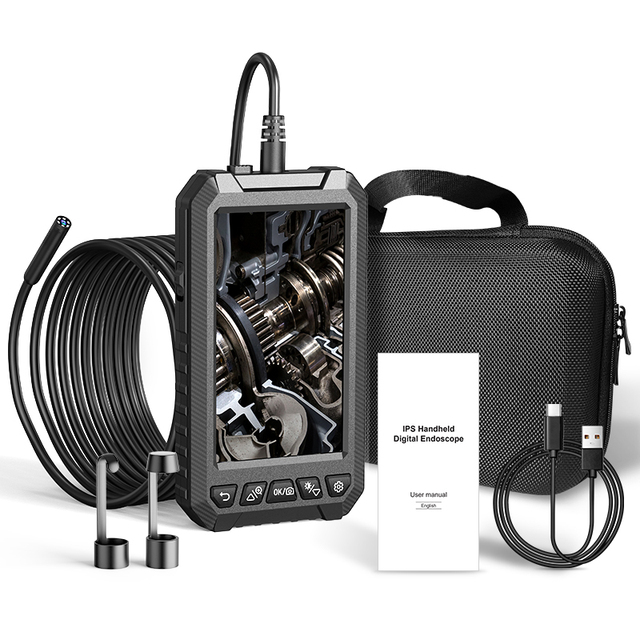Digital Borescope 8mm Single Len 8PCS LEDs 5M Cable Industrial Endoscope Drain Pipe Inspection Camera