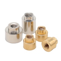 Écrou d'insertion fileté M2 M2.5 M3 SMD en laiton nickelé, entretoise ronde pour PCB, écrou femelle à montage en surface