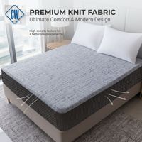 Tissu de matelas jacquard double tricoté à motif personnalisé, 100 % polyester, imprimé, pour literie, directement de l'usine