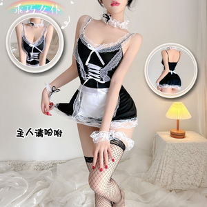Sexy and alluring lingerie bodysuits, maid outfits, open-crotch uniforms, hot role-playing sets wholesale - Product Image 1