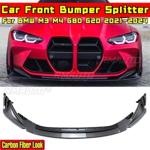 ชุดแต่งกันชนหน้าทรงสปอร์ตสีดำเงา รุ่น M3 M4 G80 G82 สำหรับ BMW M3 M4 G80 G82 ปี 2021-2024 อุปกรณ์ตกแต่งรถยนต์ - Product Image 2