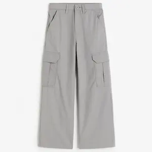 Pantaloni con coulisse 100% in cotone, pantaloni Cargo Casual lunghi per bambina