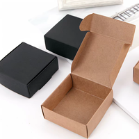Caja de Papel Kraft Ecológica, Caja de Cartón Plegable para Regalos Pequeños, Jabón, Joyería, Dulces, Venta al por Mayor, Logotipo Personalizado