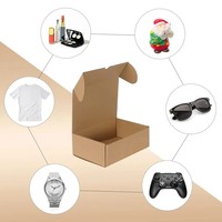Caja de Envío de Cartón Corrugado Kraft Personalizada, Caja de Embalaje Plegable para Envíos de Comercio Electrónico