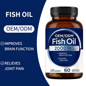 שמן דגים אומגה <span class=keywords><strong>3</strong></span> 2000 מיליגרם 60 כמוסות רכות - תמיכה בתפקוד המוח והקלה על כאבי מפרקים למבוגרים, שחרור מהיר, חיי מדף 24 חודשים - Product Image 2