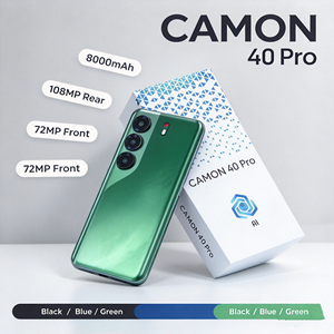 สมาร์ทโฟนแอนดรอยด์ Camon 40 Pro หน้าจอโค้งคุณภาพสูง รุ่นดั้งเดิม ความจุ 16GB+1TB เวอร์ชันสากล ระบบปฏิบัติการแอนดรอยด์ 14 รองรับซิมคู่ - Product Image 1