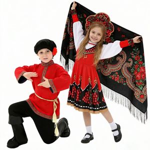 <span class=keywords><strong>Costume</strong></span> national ethnique russe, vêtements traditionnels russes pour enfants, robe <span class=keywords><strong>de</strong></span> fête pour filles, tenue <span class=keywords><strong>de</strong></span> princesse pour cérémonie d'anniversaire - Product Image 2