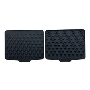 Customizable Classic Black Soft <b>Silicone</b> Liquid-<b>Draining</b> <b>Mat</b> Non-Slip Heat-Resistant Waterproof Eco-Friendly Reusable Table Bar - Product Image 5