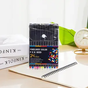 ชุด 12/24/36/48 ปากกาวางแผนปากกาสี Fine จุดเครื่องหมาย Fine เคล็ดลับ Art การวาดภาพ Fineliner ปากกาสําหรับการเขียนบันทึก