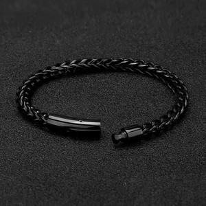 Pulsera de Cadena Unisex de Acero Inoxidable de 23 cm con Diseño Geométrico, Estilo Hip Hop, Regalo de Joyería - Product Image 3