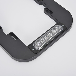 Nouveau 13.7 ''LED voiture plaque d'immatriculation cadre balise lumière stroboscopique <span class=keywords><strong>clignotant</strong></span> avertissement barres lumineuses pour véhicules américains et européens - Product Image 5