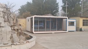 Maison mobile de luxe moderne sur roues, 3 chambres, avec salle de bain et toilettes, personnalisée en usine, type Apple Cabin - Product Image 3