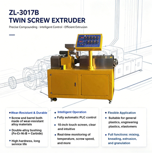 Granulateur d'extrusion à double vis co-rotative mini de laboratoire pour le recyclage et la modification des polymères PLA et TPU - Product Image 3