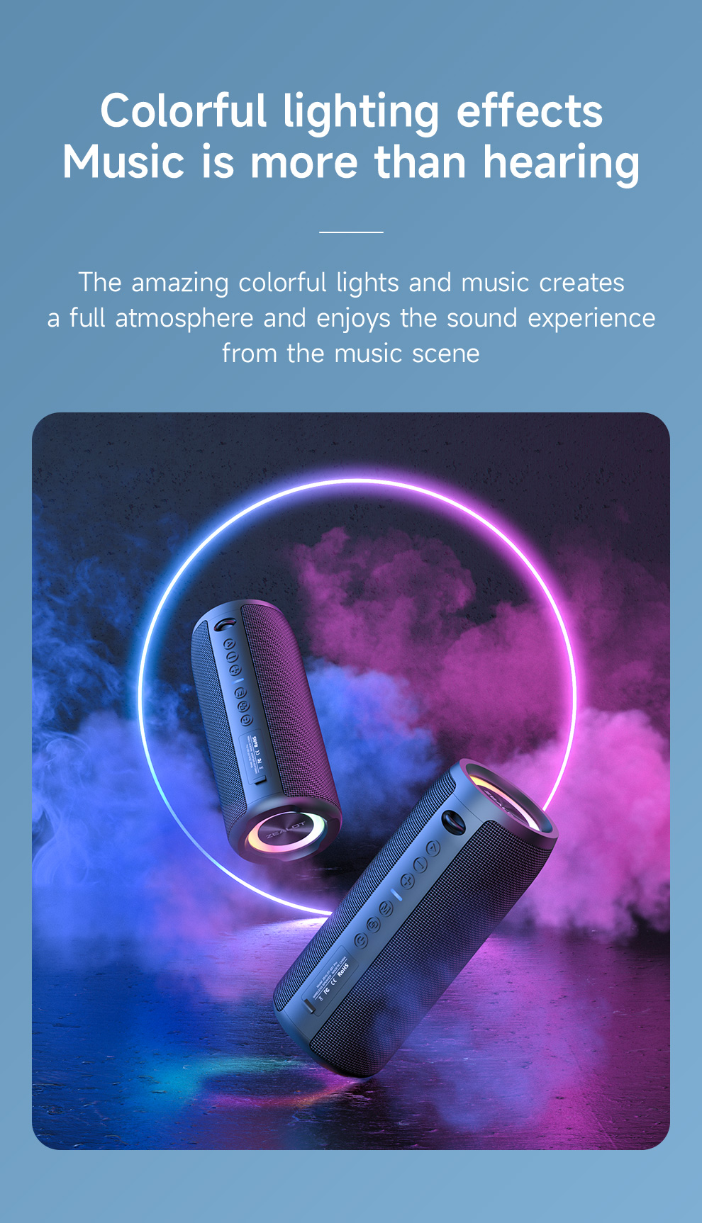 ZEALOT-S51 ポータブルワイヤレススピーカー ZEALOT S51 Bluetooth Speaker Wireless Soundbar TWS Portable