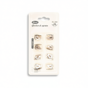 Ganci per abiti Ilan, 8 pezzi, clip di fissaggio in metallo per pantaloni - Product Image 1