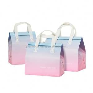 กระเป๋าเก็บความเย็นลายการ์ตูนสำหรับเครื่องดื่มร้อนและอาหารแบบนำกลับบ้าน ทำจากผ้าไม่ถักทอ บุด้วยอลูมิเนียมฟอยล์ กันน้ำ ใช้แล้วทิ้ง - Product Image 2