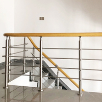 Rampe de balcon d'escalier moderne en acier inoxydable de haute qualité pour balustrade et main courante