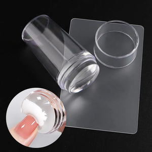 Vente chaude MCBL Français Silicone Nail <span class=keywords><strong>Stamper</strong></span> pour Nail Art Léger et Doux Transparent Tête Outil D'impression De Guangdong - Product Image 2
