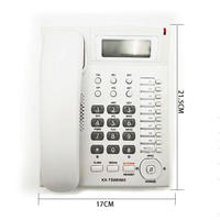 Téléphone fixe filaire avec fonction mains libres et identification de l'appelant pour bureau et hôtel, téléphones filaires LAN PSTN KX-TS880MX