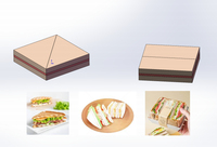 Wanlisonic 220V Nouvelle Machine de Traitement des Snacks à Tranchage Continu Automatique Ultrasonique pour Sandwichs et Pains
