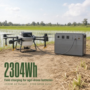 Station de charge pour drone agricole 2304Wh LiFePO4 2300W avec contrôleur MPPT à onde sinusoïdale pure pour la protection des cultures - Product Image 6