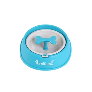 Imilive Eco-Friendly <span class=keywords><strong>Durable</strong></span> Slow Feeder <span class=keywords><strong>Pet</strong></span> <span class=keywords><strong>Bowl</strong></span> Anti-Slip Plastic Food Water <span class=keywords><strong>Bowl</strong></span> para Cães Gatos Nova chegada Easy Clean Design - Product Image 3