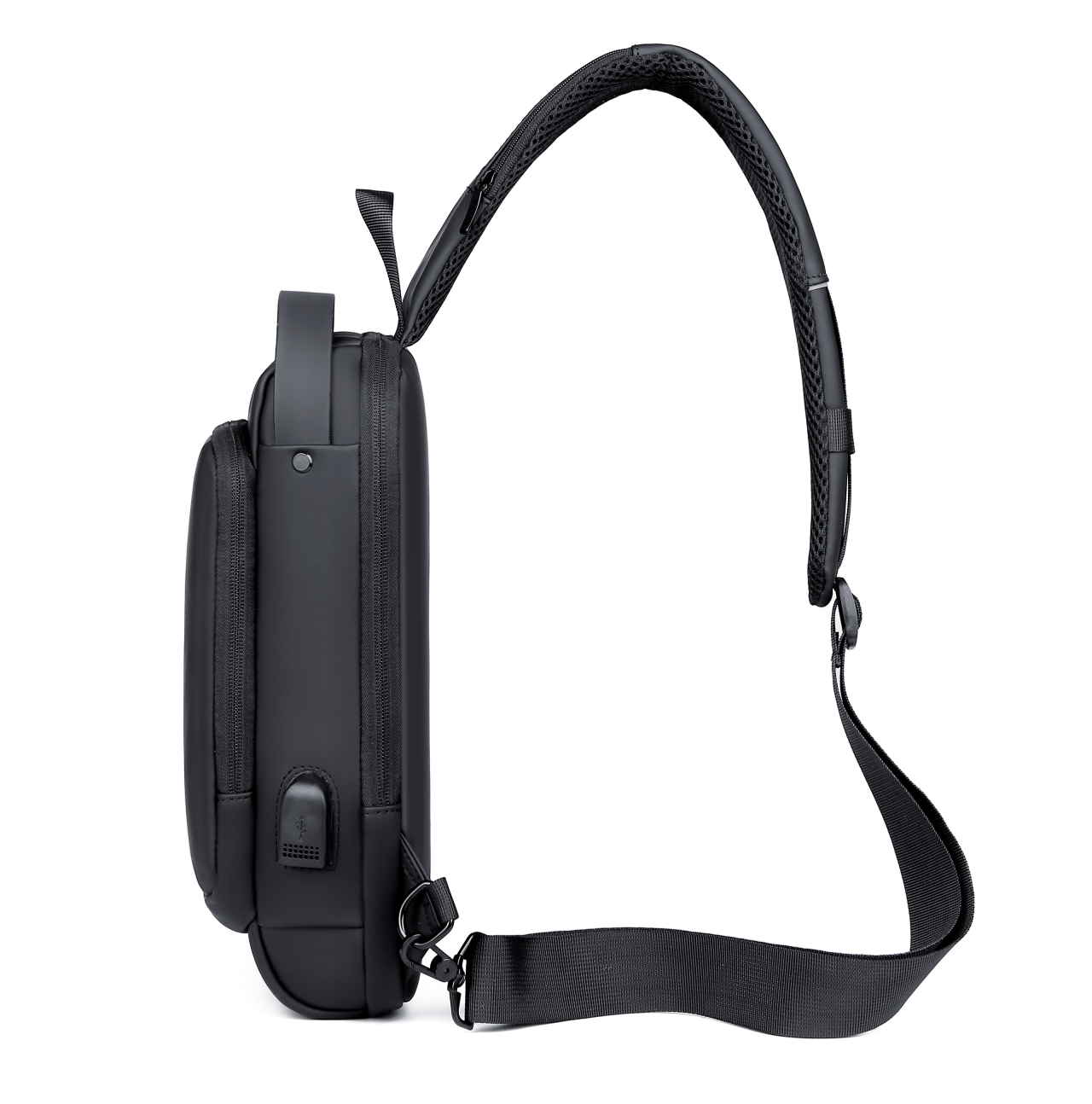 Long Keeper Sling Bag Mens Schoudertas - Anti-Diefstal Wachtwoord Lock