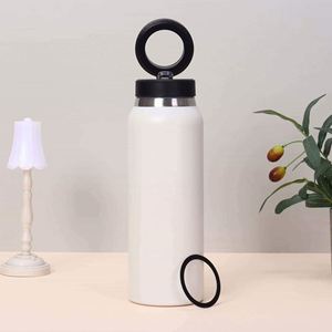 316 Stainless Steel Insulated Water Bottle Pop-Up Lid Portable Thermal Bottle <b>Large</b> Capacity Food Grade Travel <b>Mug</b> - Product Image 2