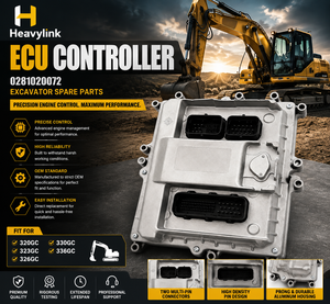 ตัวควบคุม ECU Heavylink รุ่น 0281020072 สำหรับอะไหล่รถขุด ตัวเรือนอะลูมิเนียม ขั้วต่อแบบหลายขา - Product Image 1