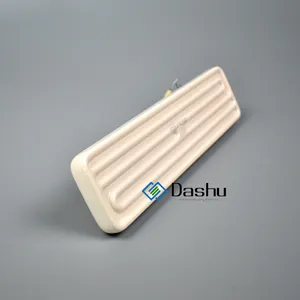 DaShu elemen Panel pemanas inframerah berongga putih 1000w suhu tinggi industri untuk Thermoforming