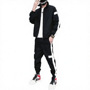 Conjunto Deportivo Personalizado con Logotipo, Chaqueta Holgada con Cordón Ajustable para Hombre, Pantalones Deportivos para Correr, Conjunto Deportivo de Dos Piezas para Mujer - Product Image 3