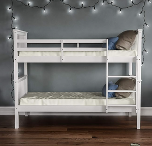 Literas Dobles de Madera Maciza de Estilo Simple y Cómodo, Cama Individual para Niños, Muebles Modernos para Dormitorio, Escuela, Hotel, Hospital - Product Image 3