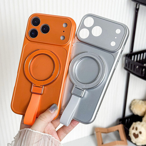 Étui de téléphone portable en PC avec support rotatif à 360 degrés et dragonne pratique de style Ins, coloré - Product Image 4