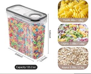 Lot de 4 accessoires pour la maison et la cuisine, boîtes de rangement transparentes pour réfrigérateur, plateau empilable, support de rangement pour aliments, ensemble de contenants - Product Image 2