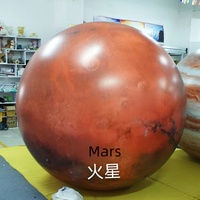 Ballon gonflable géant LED Lumière LED Planètes Lune Terre Mars Saturne Lévitation à l'hélium pour la publicité