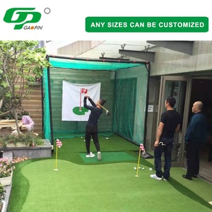 Red de Práctica de <span class=keywords><strong>Golf</strong></span> GAOPIN GP-2533B 3 x 3 x 3 m, Material de Espuma y Césped Artificial de Nailon, Color Negro y Verde, Uso en Interiores y Exteriores - Product Image 2